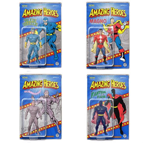 Amazing Heroes Wave 4 Set Of 4 Action Figures