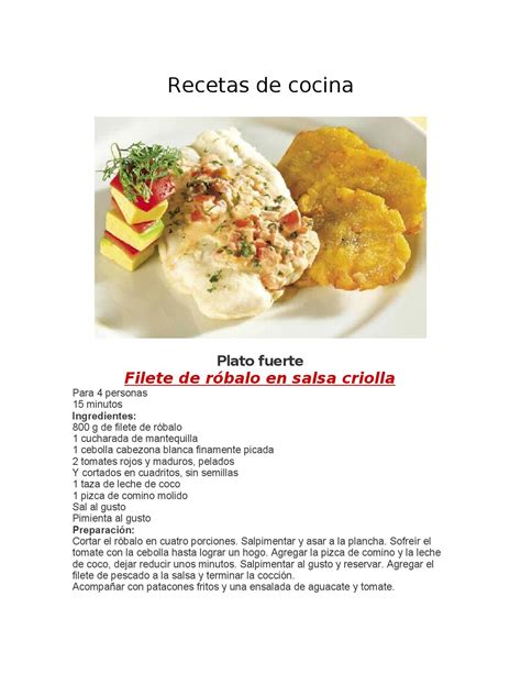 Experience the caribbean flavor with the taste of our dishes. Recetas de cocina pdf by PAMELA GONZALEZ - Issuu