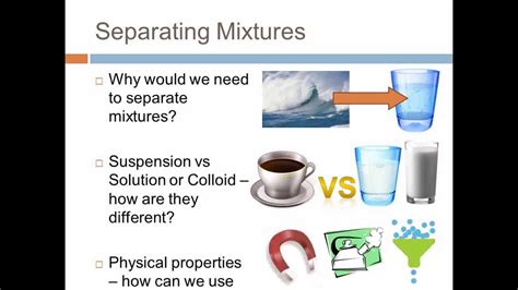 Methods Of Separating Mixtures Includes 7 Different Separation