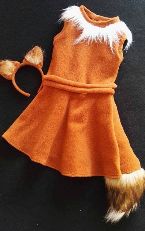 Fox Girl Costume Dress Headband Toddler Costume Kids Fox Etsy In