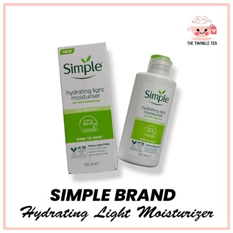 Simple Brand Hydrating Light Moisturizer 125ml Skincare Product From
