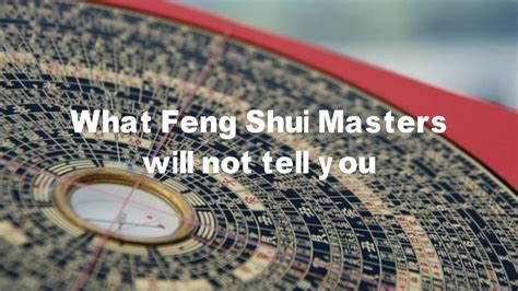 What Feng Shui Masters Will Not Tell You Youtube