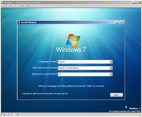 Windows 7 Installation Beta Build 7000 Step By Step