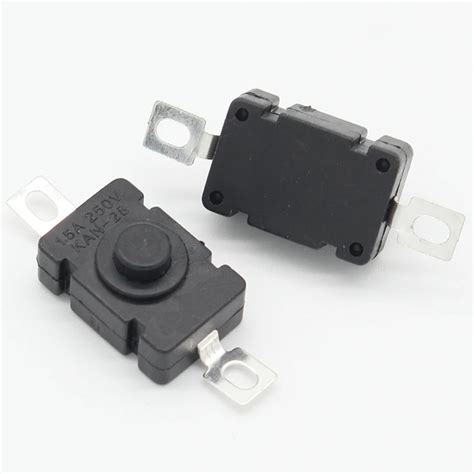 10pcs Kan 28 15a250v Flashlight Switches Self Locking Smd Type 18 X