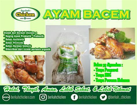Panaskan minyak dan goreng ayam bumbu bacem. Ayam Bacem Frozen / Jual Ayam Bacem Frozen Jakarta Selatan ...