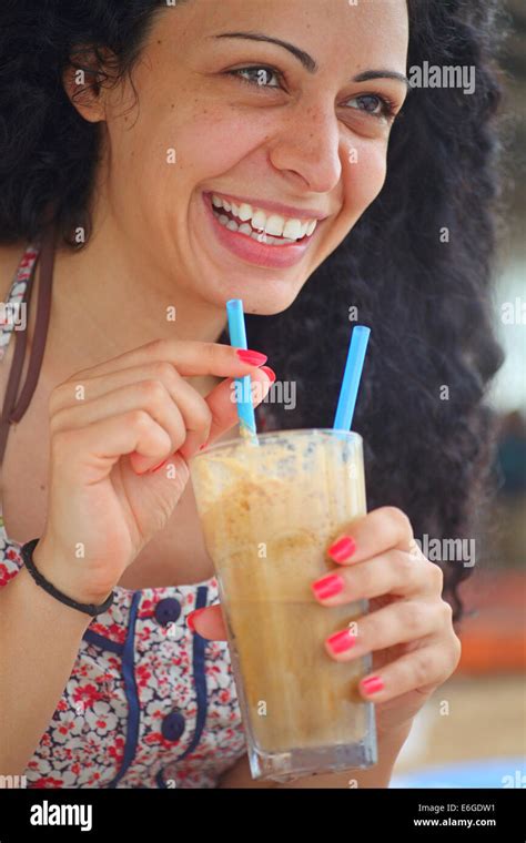 Drinking Iced Coffee Hi Res Stock Photography And Images Alamy