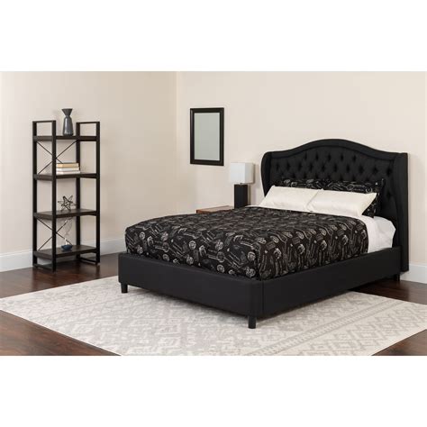 Flash Furniture Valencia Tufted Upholstered Full Size Platform Bed In