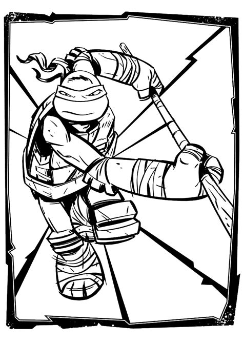 Donatello coloring pages to download and print for free