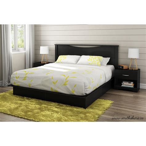 Find the best king size platform beds at the lowest price from top brands like zinus, acme & more. South Shore Step One 2-Drawer King-Size Platform Bed in Pure Black-3107237 - The Home Depot