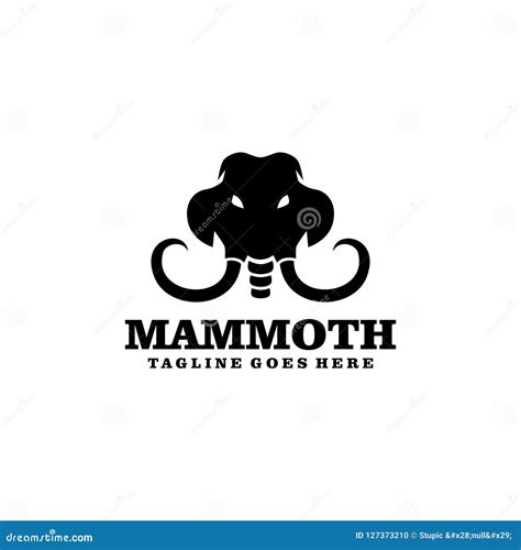 Mammoth Logo Design Ancient Animal Vector Design