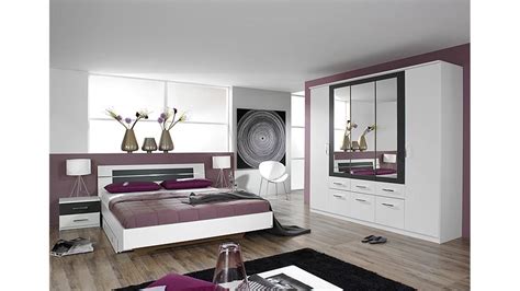 Das schlafzimmer set pennie besteht aus 1x 5 trg. Schlafzimmer-Set BURANO in Weiß und Grau Metallic 4-teilig