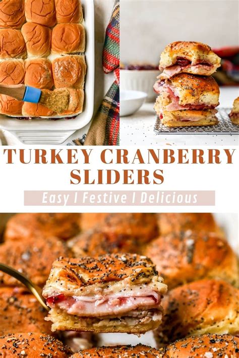 Turkey Cranberry Sliders Kim S Cravings