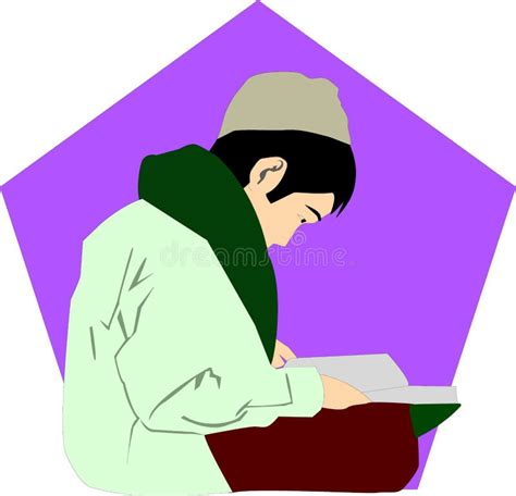 Arabian Muslim Man Reading Quran Stock Illustrations 116 Arabian