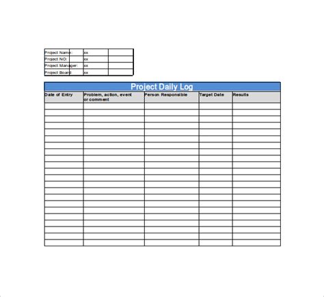 These spreadsheets come with a wide array of. Daily Log Template | charlotte clergy coalition