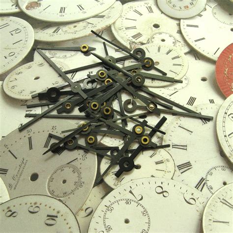 Vintage Clock Hands Tiny Clock Hands Metal Clock Hands Etsy Uk
