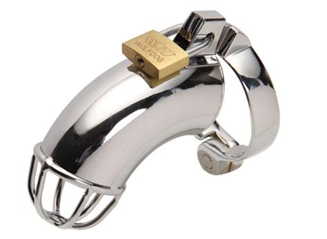 Chastity Devices Stainless Steel Cock Cage For Men Penis Ring Etsy