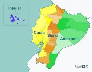 Regiones del Ecuador Galápagos Amazonia Andes Costa