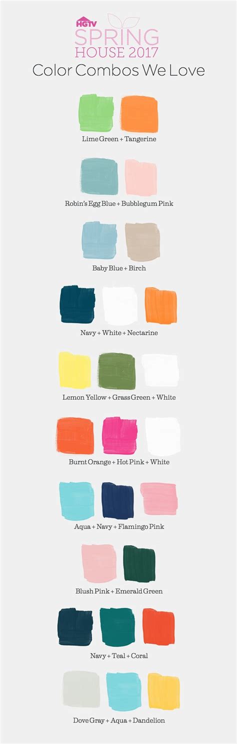 Spring Color Combos We Love Springhousesoc