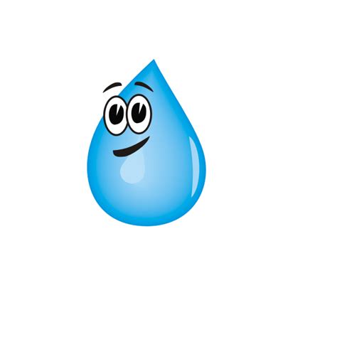 Smiling Water Droplet Vector Clip Art Free Svg