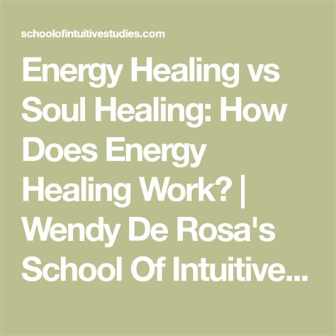 Energy Healing Vs Soul Healing How Does Energy Healing Work Wendy