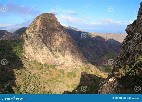 Mountain Landscape Of The Island Of La Gomera Canary Islands Spain