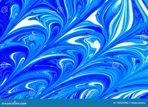 Abstract Blue And White Paint Swirls Stock Illustration Illustration