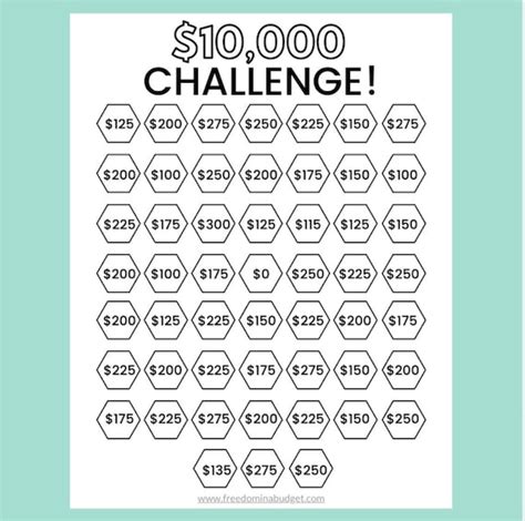 Save 10k Challenge Money Saving Challenge Printable Etsy