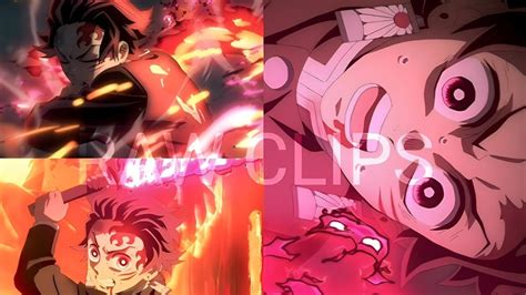 Tanjiro Bright Red Sword Raw Clips Demon Slayer Season 3 Episode 5