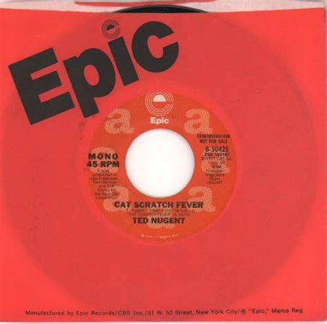 Ted Nugent Cat Scratch Fever Us Promo 7 Vinyl Single 7 Inch Record