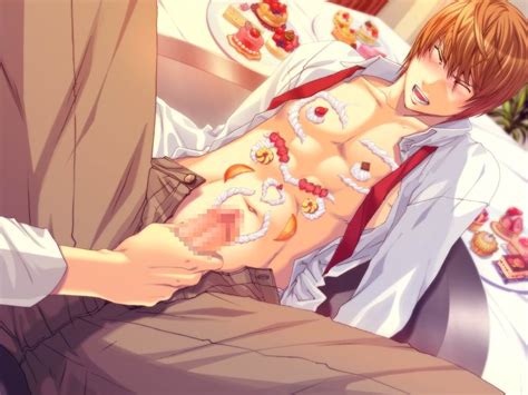 Rule 34 Censored Cream Death Note Food Gay L Lawliet Light Yagami