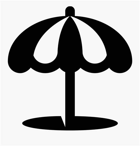 Vintage beach umbrellas crowding the beach in all colors and designs on italian beach circa 1960's. Transparent Beach Umbrella Clipart Black And White - Beach ...