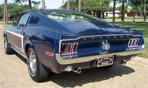Presidential Blue 1968 Ford Mustang Gt Fastback