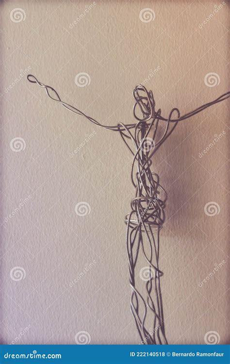 Metal Wire Figure Of Jesus Christ Stock Photo Image Of Model Christ