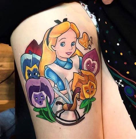 50 Best Alice In Wonderland Tattoos Designs 2019 Tattoosboygirl