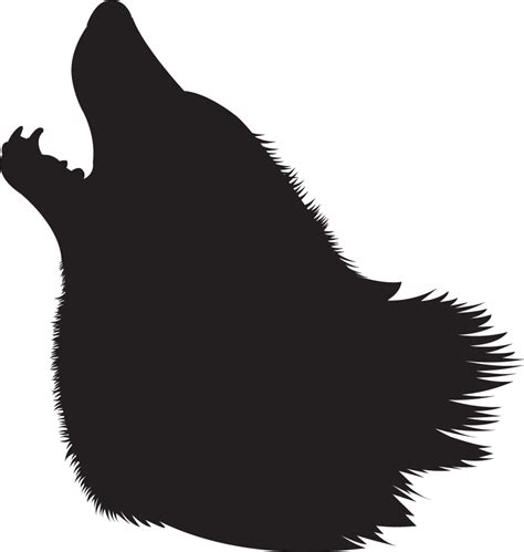 Free Howling Wolf Head Silhouette Download Free Howling Wolf Head
