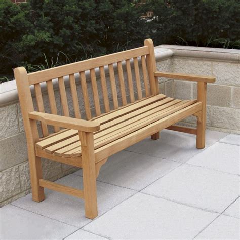 Windsor 5 Ft Bench Teak Bench Rustic Outdoor Benches Outdoor Garden Bench