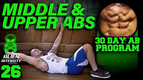 Upper Abs And Middle Abs Workout At Home 30 Days To Six Pack Abs For