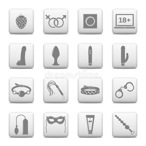 Sex Icons Set Stock Vector Illustration Of Handcuffs 55621849