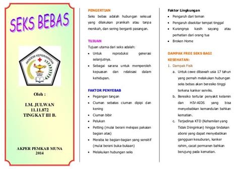 Leaflet Seks Bebas Akper Pemkab Muna