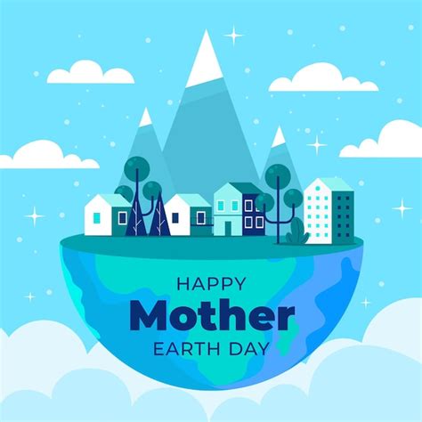 Free Vector Mother Earth Day Illustration