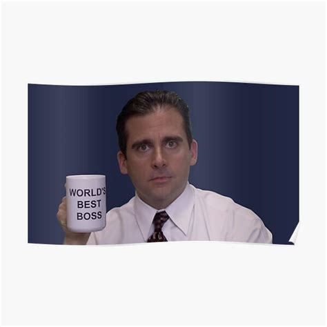 Michael Scott Worlds Best Boss Poster For Sale By Astralfeather