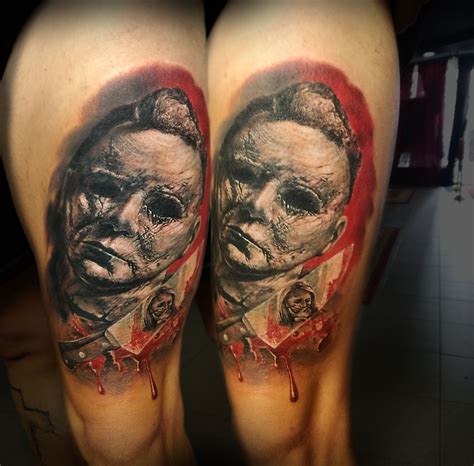 Check spelling or type a new query. Realistic tattoo on ''Halloween'' movie | Skull tattoo ...