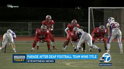 Riverside Deaf Football Team Set To Celebrate Its 1st Cif State Title With Parade Latest Page News