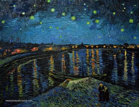 Van Gogh la Nuit étoilée sur le Rhône Van gogh Vincent van gogh