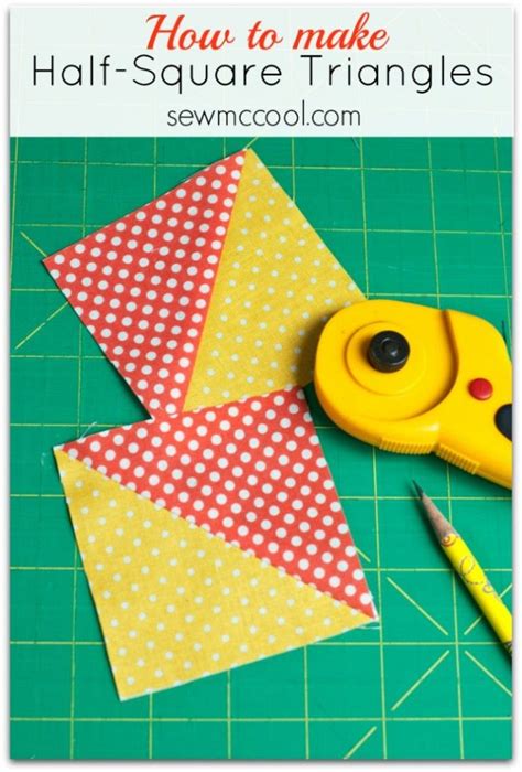 How To Sew Half Square Triangles For Quilts Quilting Crafts Quilting