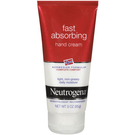 Neutrogena Norwegian Formula Hand Cream Fast Absorbing 3 Oz 85 G