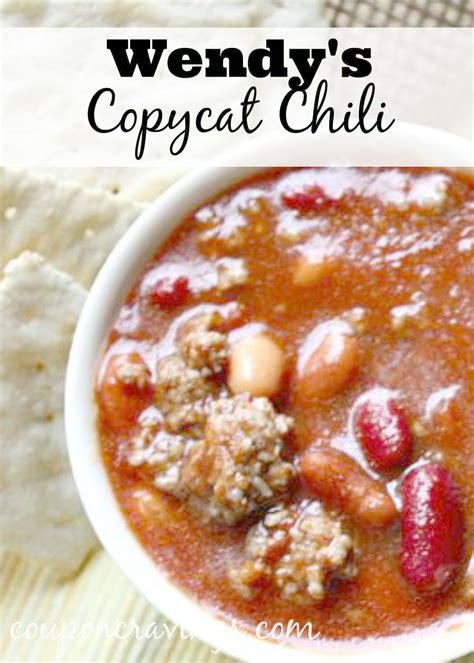 Coupon Cravings Has Wendys Copycat Chili Recipe That Will Blow Your