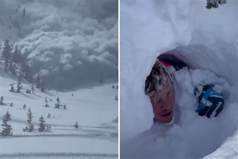 Crazy Video Shows Snowmobilers Narrowly Escape Utah Avalanche As Powder