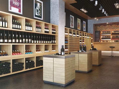 Wine Store Viarde Studio Cgarchitect Architectural Visualization