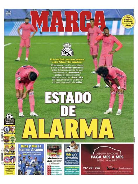 La Portada Del Diario Marca 19102020